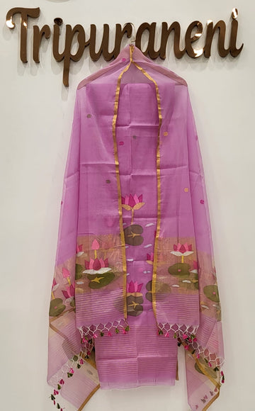 Muslin Jamdhani Handloom 2 peice set