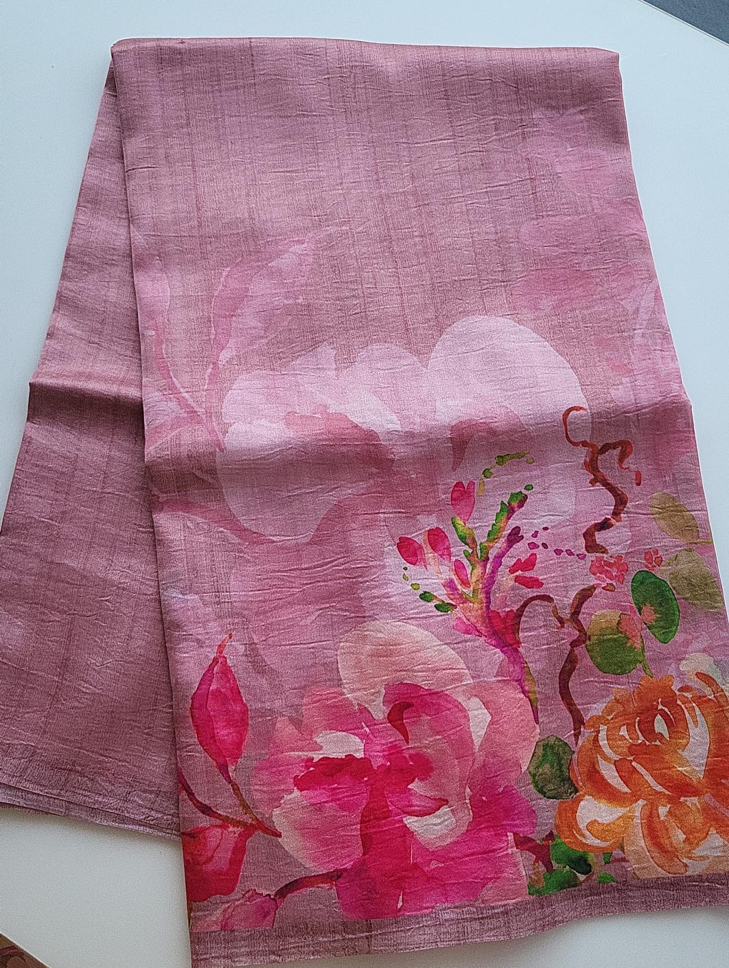Soft Tussar Digital Printed Sarees