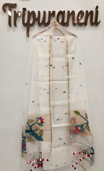 Muslin Jamdhani Handloom 2 peice set