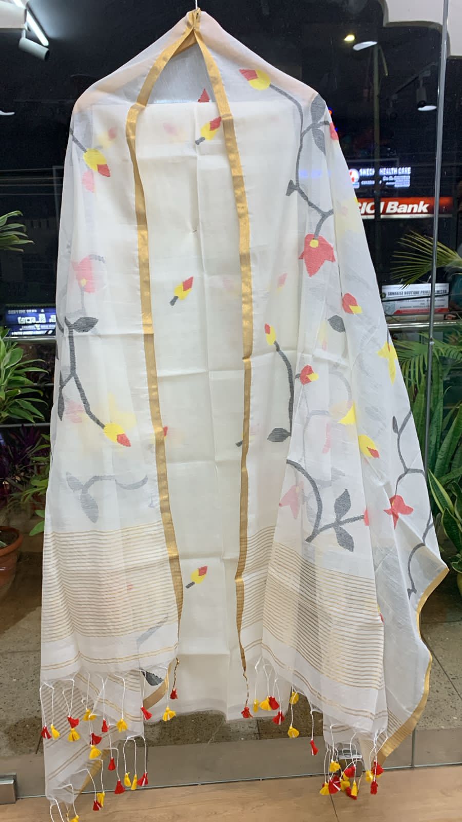 Muslin Kora Jamdhani 2-piece set