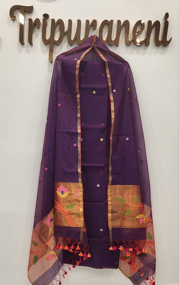 Muslin Jamdhani Handloom 2 peice set