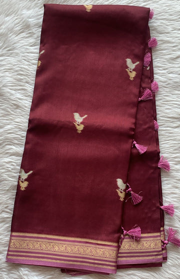 Semi Mysore Crepe sarees