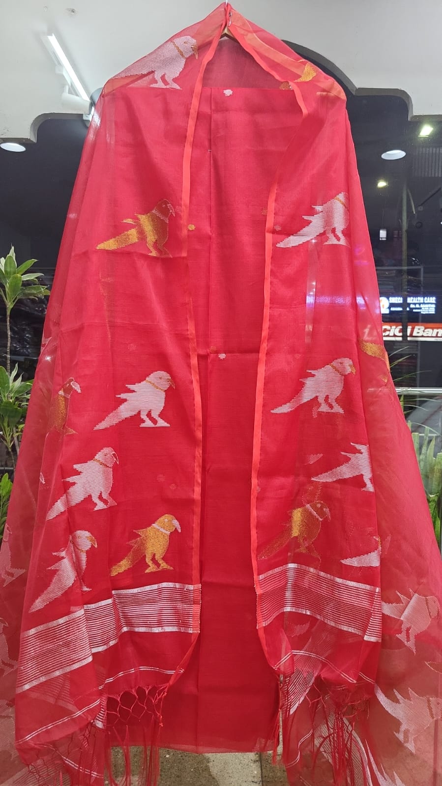 Muslin Jamdhani Handloom 2 peice set