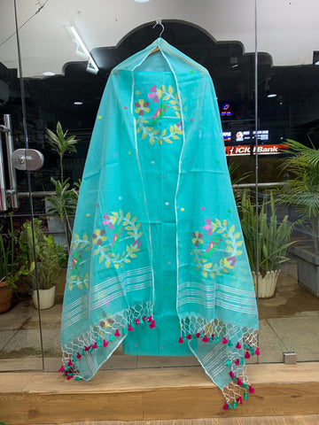 Muslin Jamdhani Handloom 2 peice set