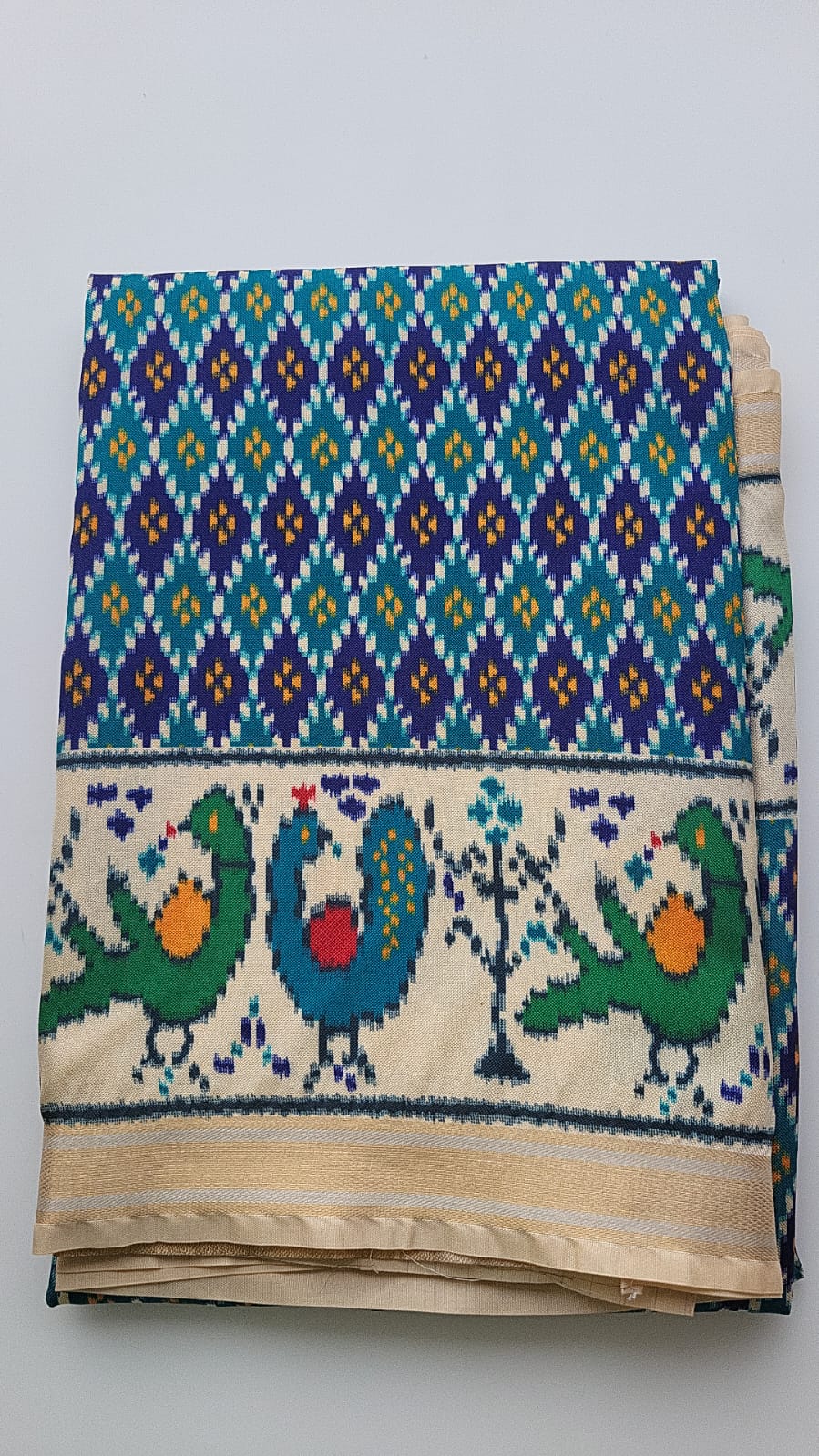 Pathan Patola Sarees - Peacock design
