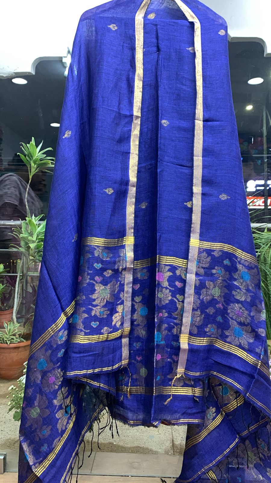 2 Piece Linen Jamdhani Sets