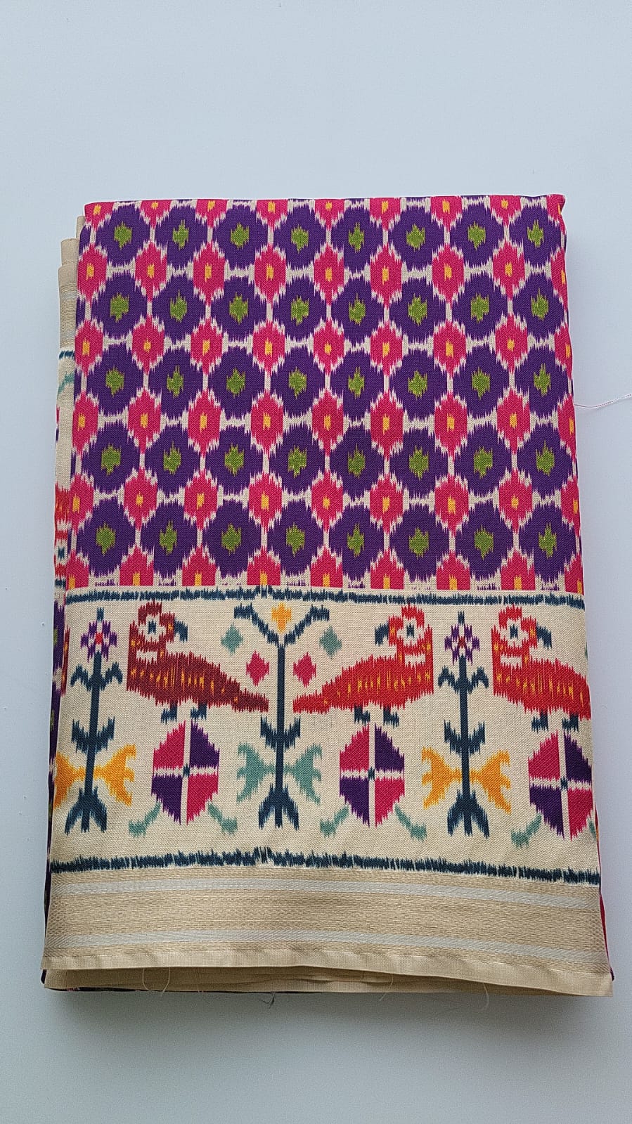 Pathan Patola Sarees - Macaw Design