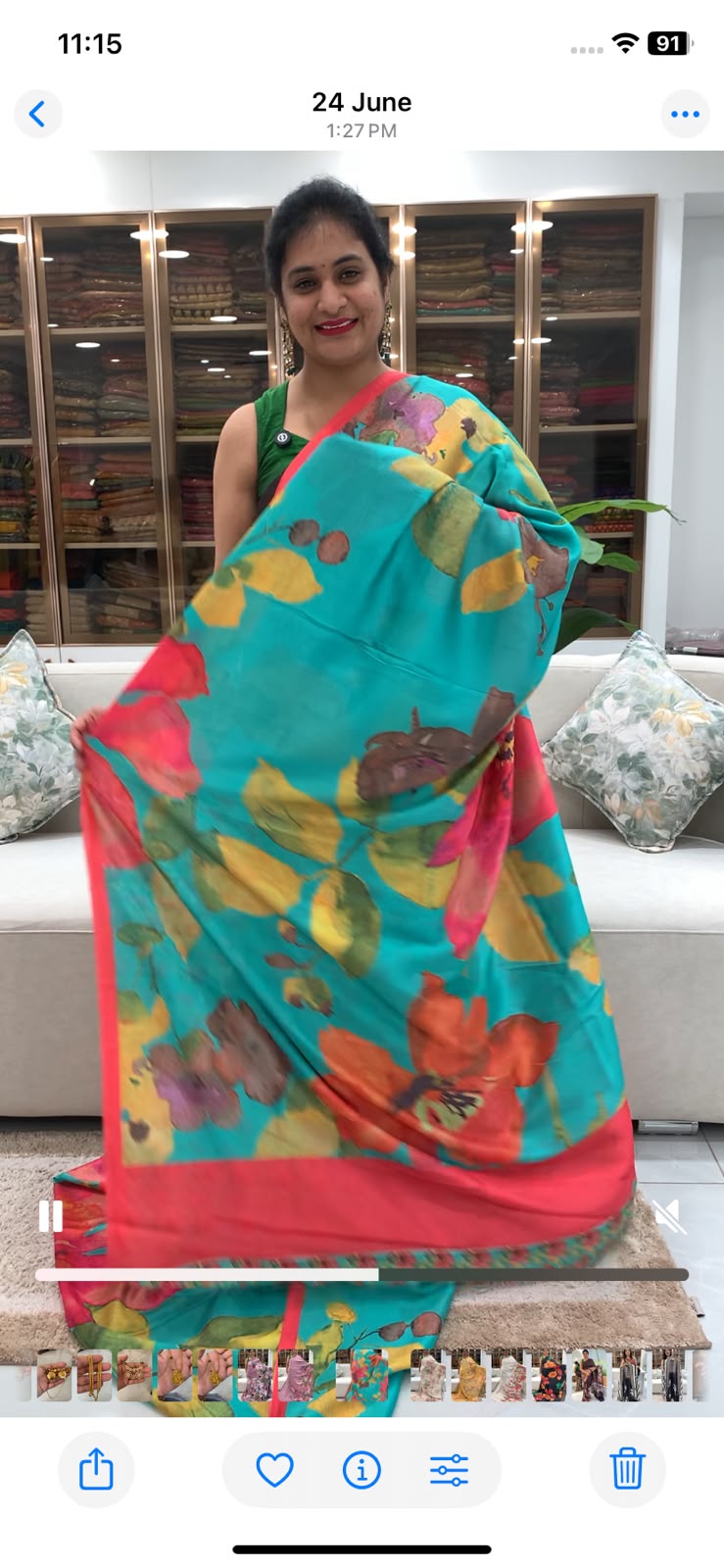 Digital Printed - Soft Tussar Saree