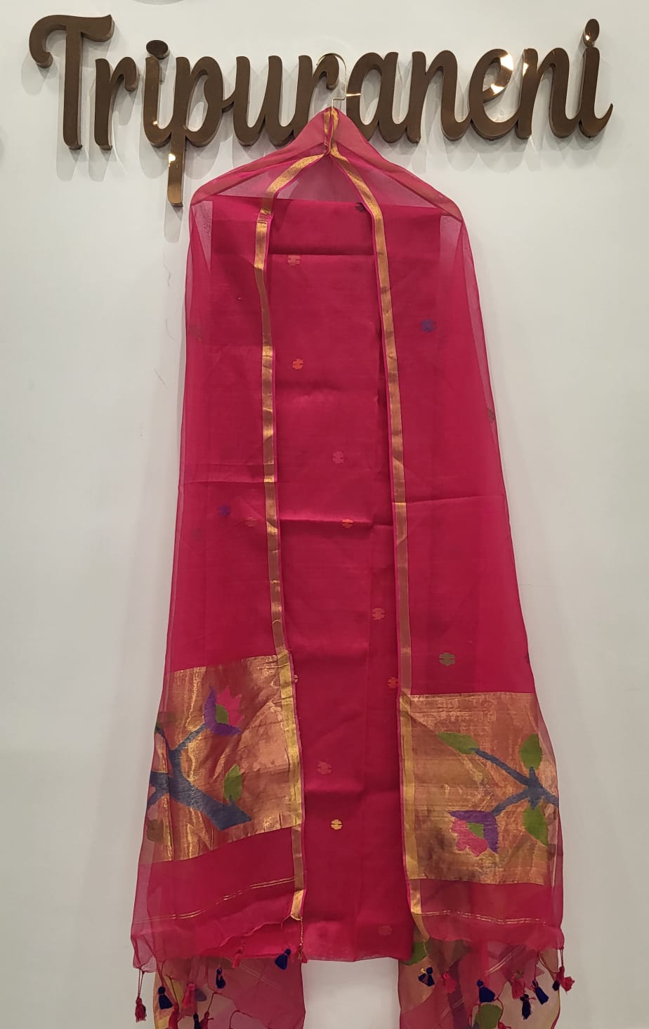 Muslin Jamdhani Handloom 2 peice set