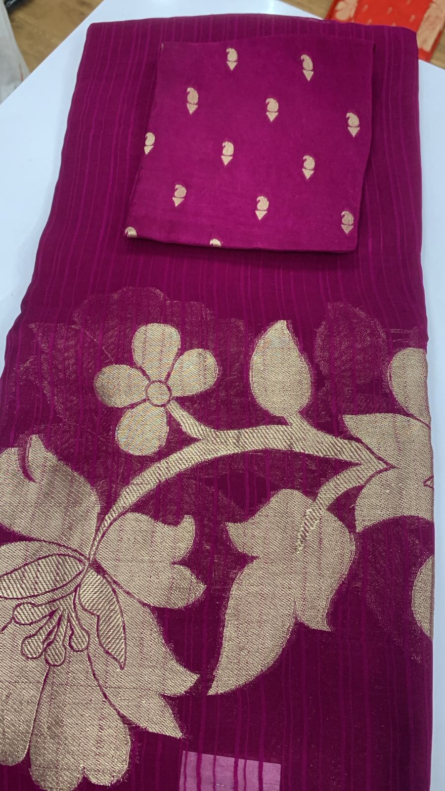 Tussar Kora Lenin Jamdani Sarees