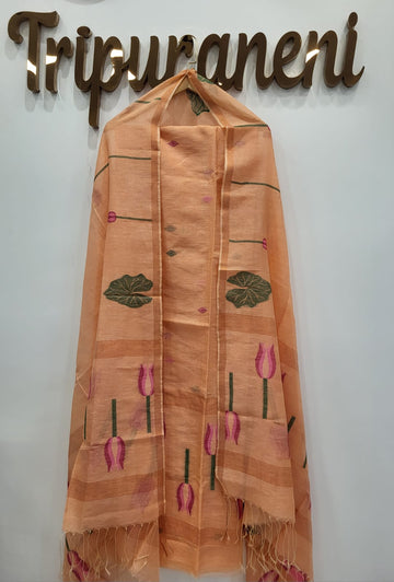 Lotus Motif - Linen Silk Jamdani 2-piece sets