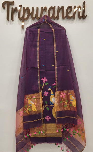 Muslin Jamdhani Handloom 2 peice set