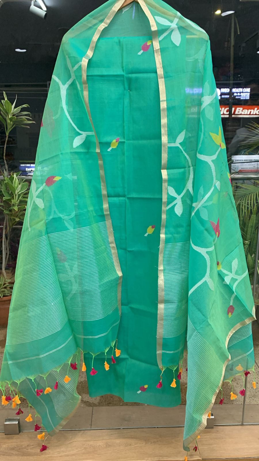 Muslin Kora Jamdhani 2-piece set