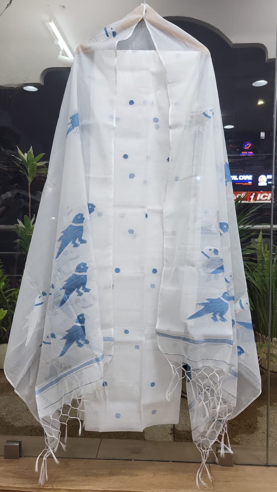 Muslin Jamdhani Handloom 2 peice set