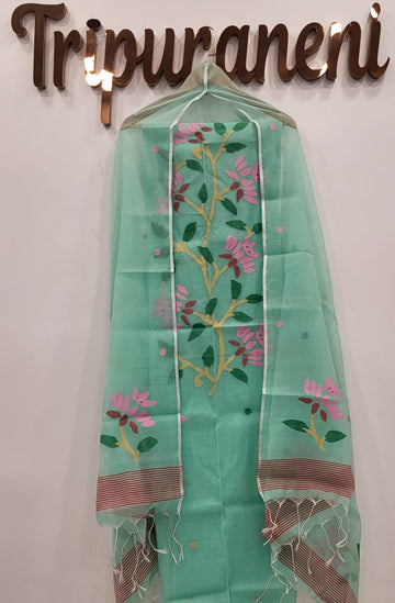 Muslin Jamdhani Handloom 2 peice set