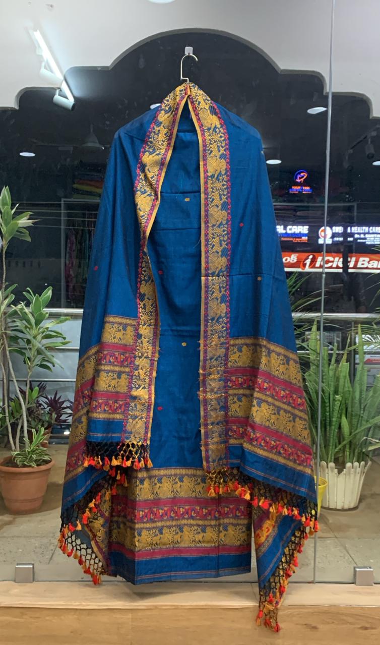 Mul Cotton 2 Piece Handwoven Dress Materials