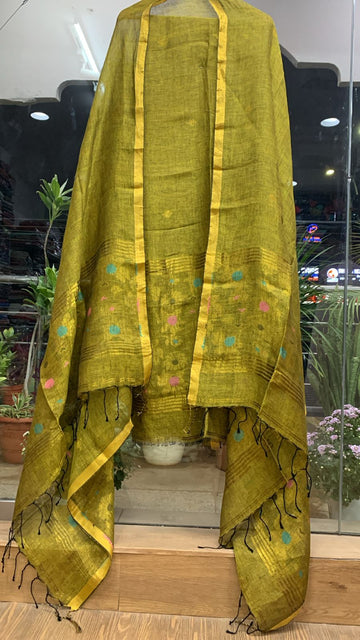 2 Piece Linen Jamdhani Sets