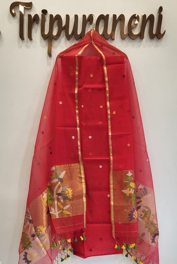 Muslin Jamdhani Handloom 2 peice set