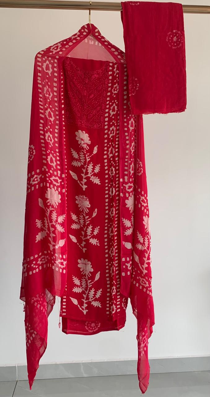 Georgette three-piece set
