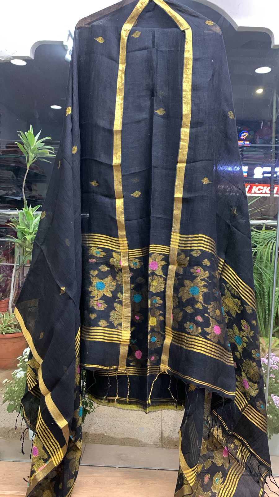 2 Piece Linen Jamdhani Sets