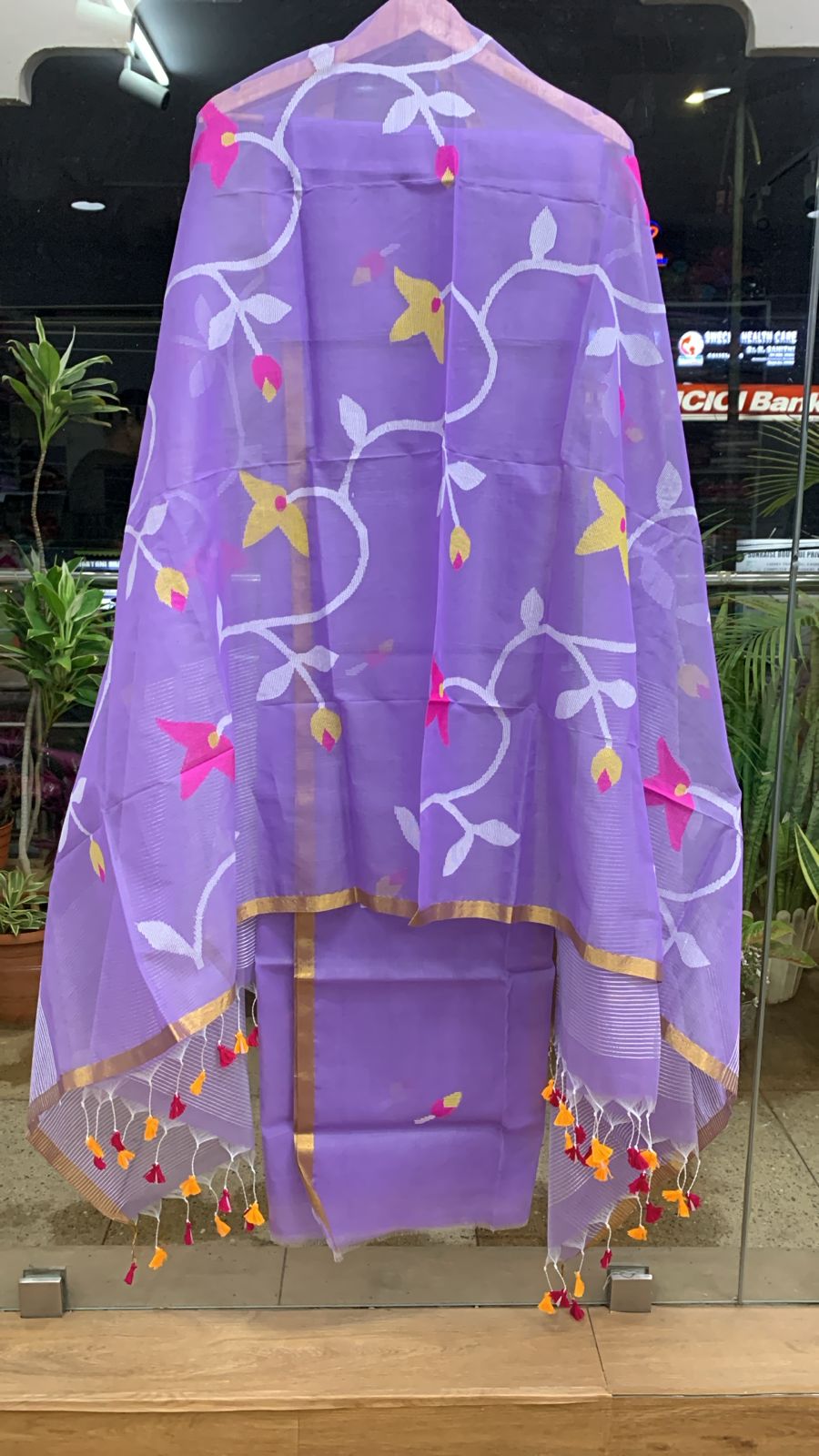 Muslin Kora Jamdhani 2-piece set