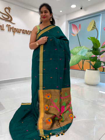 Linen Jamdani Saree