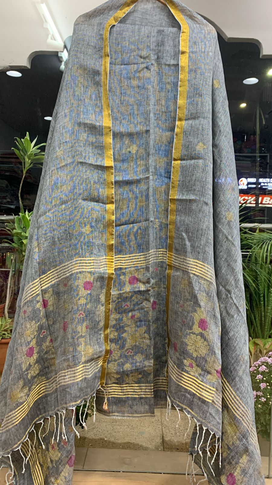 2 Piece Linen Jamdhani Sets