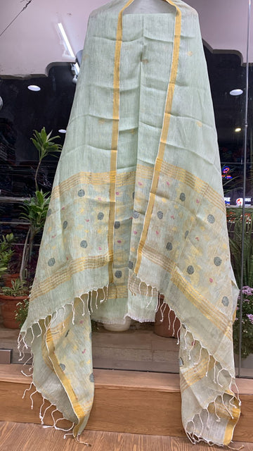 2 Piece Linen Jamdhani Sets