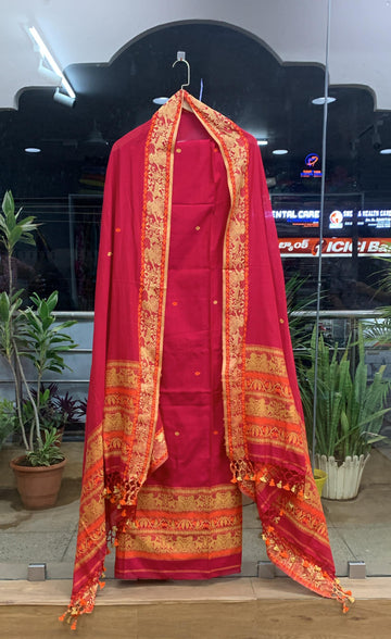 Mul Cotton 2 Piece Handwoven Dress Materials
