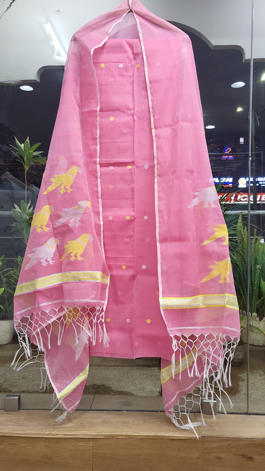 Muslin Jamdhani Handloom 2 peice set