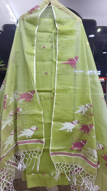 Muslin Jamdhani Handloom 2 peice set