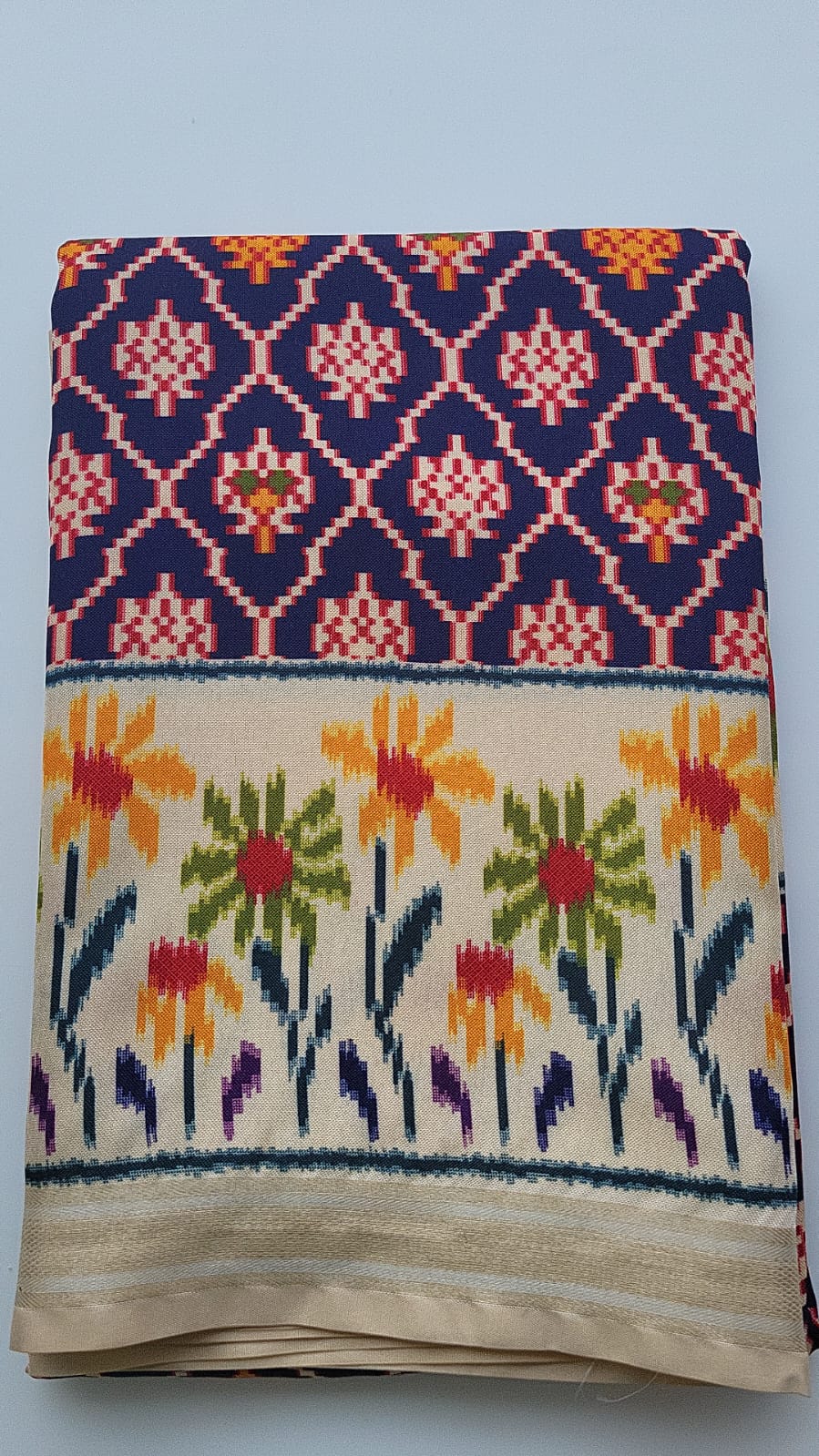 Pathan Patola Sarees - Grass Flower Design