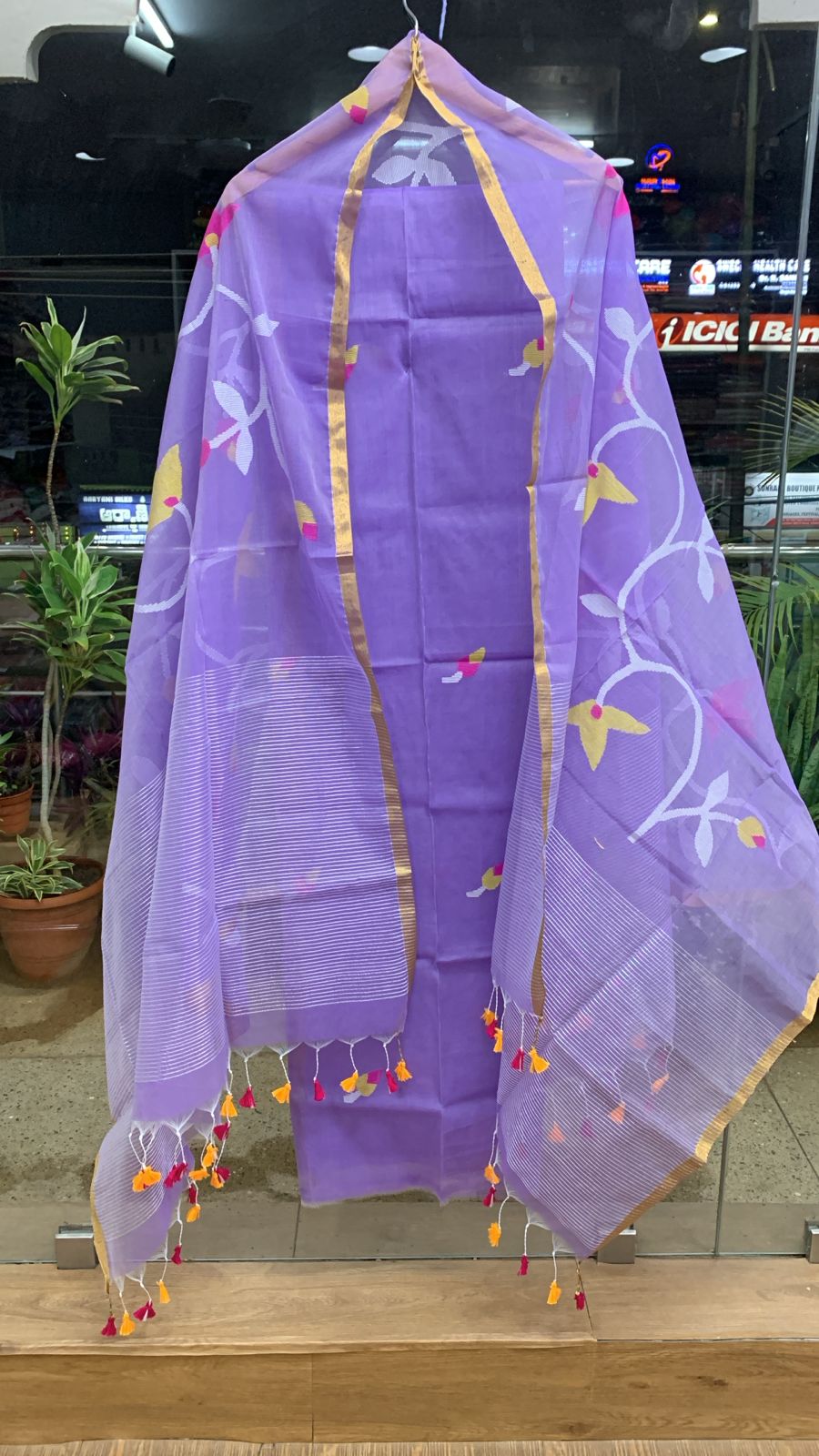 Muslin Kora Jamdhani 2-piece set