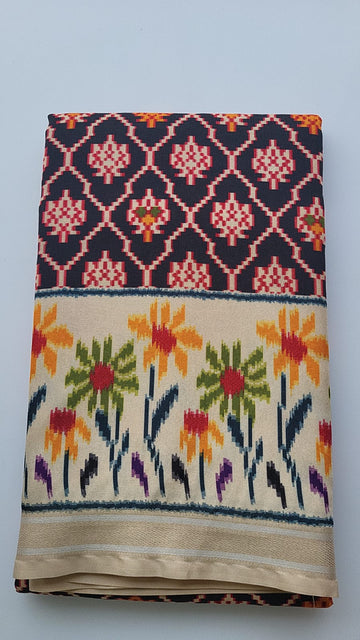 Pathan Patola Sarees - Grass Flower Design