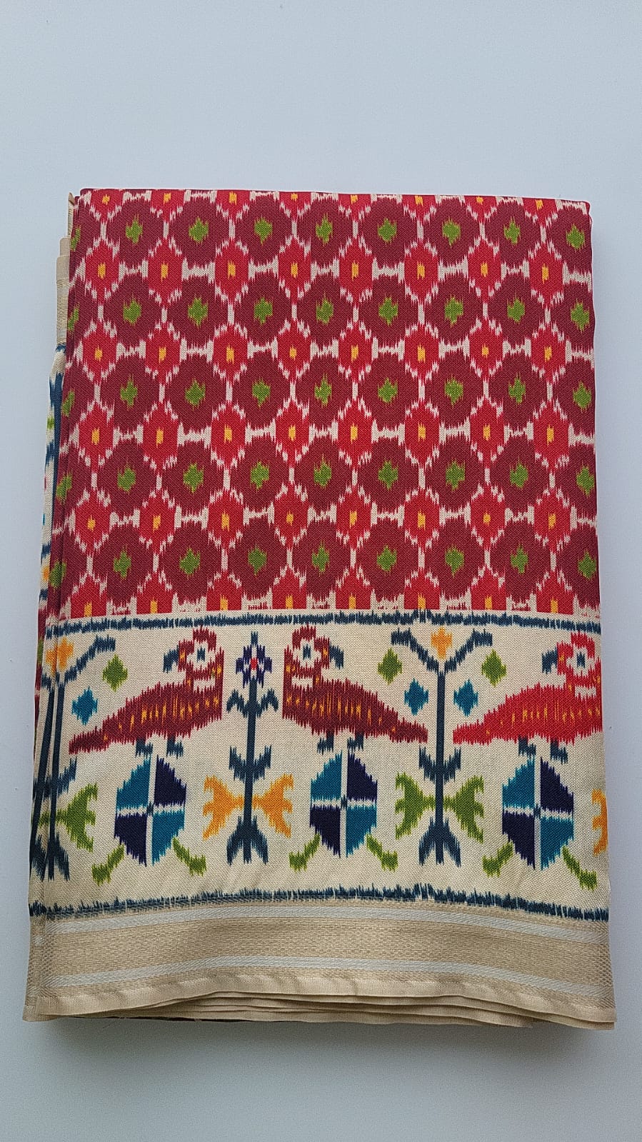 Pathan Patola Sarees - Macaw Design