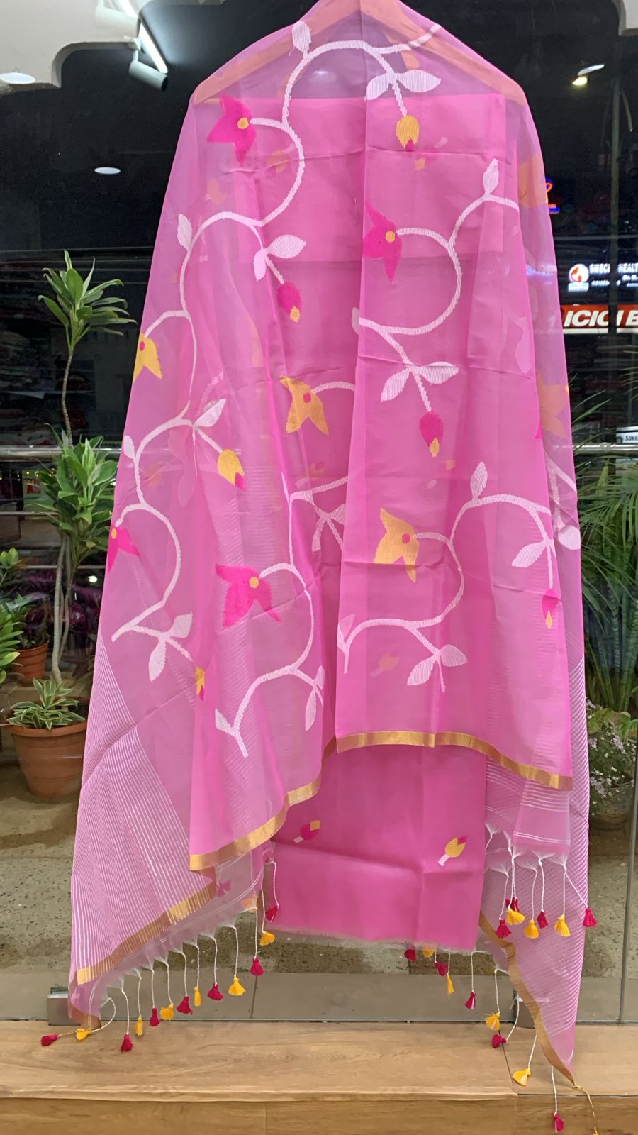 Muslin Kora Jamdhani 2-piece set