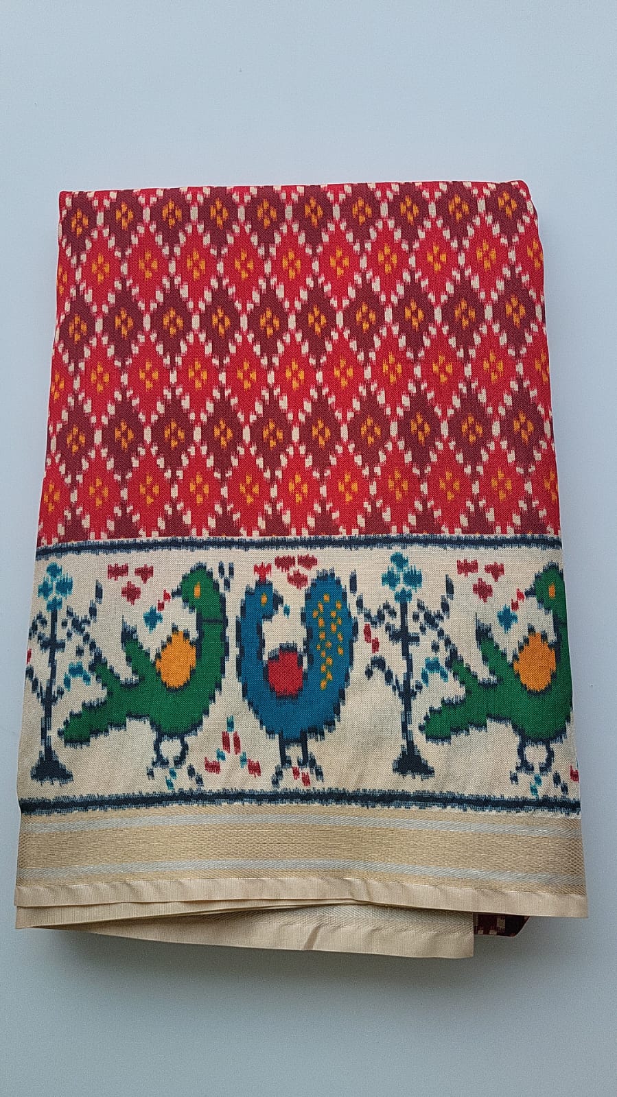 Pathan Patola Sarees - Peacock design