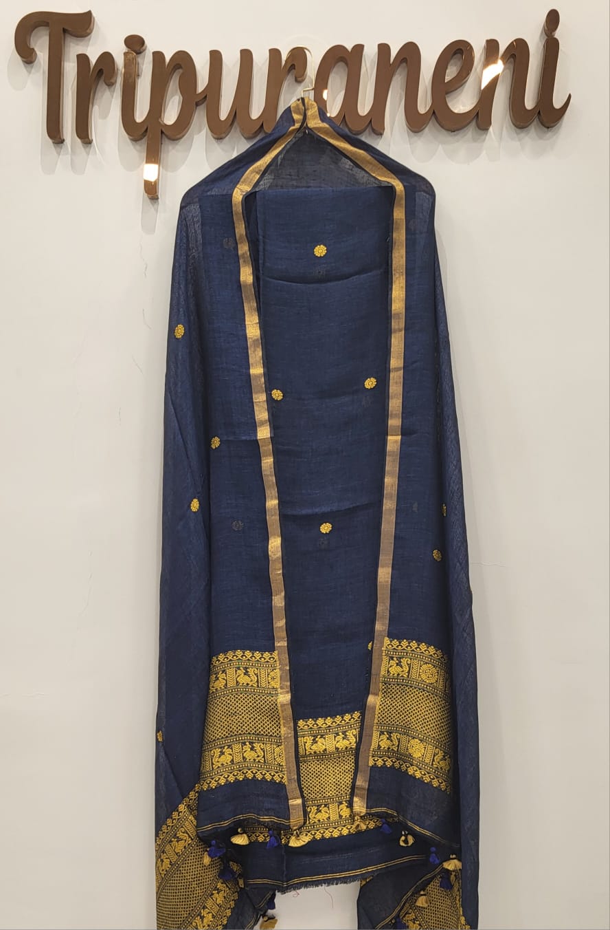 Linen Jamdani Partywear: 2-piece set