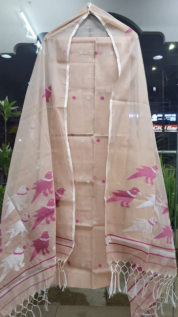 Muslin Jamdhani Handloom 2 peice set