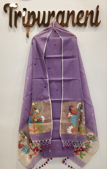 Muslin Jamdhani Handloom 2 peice set