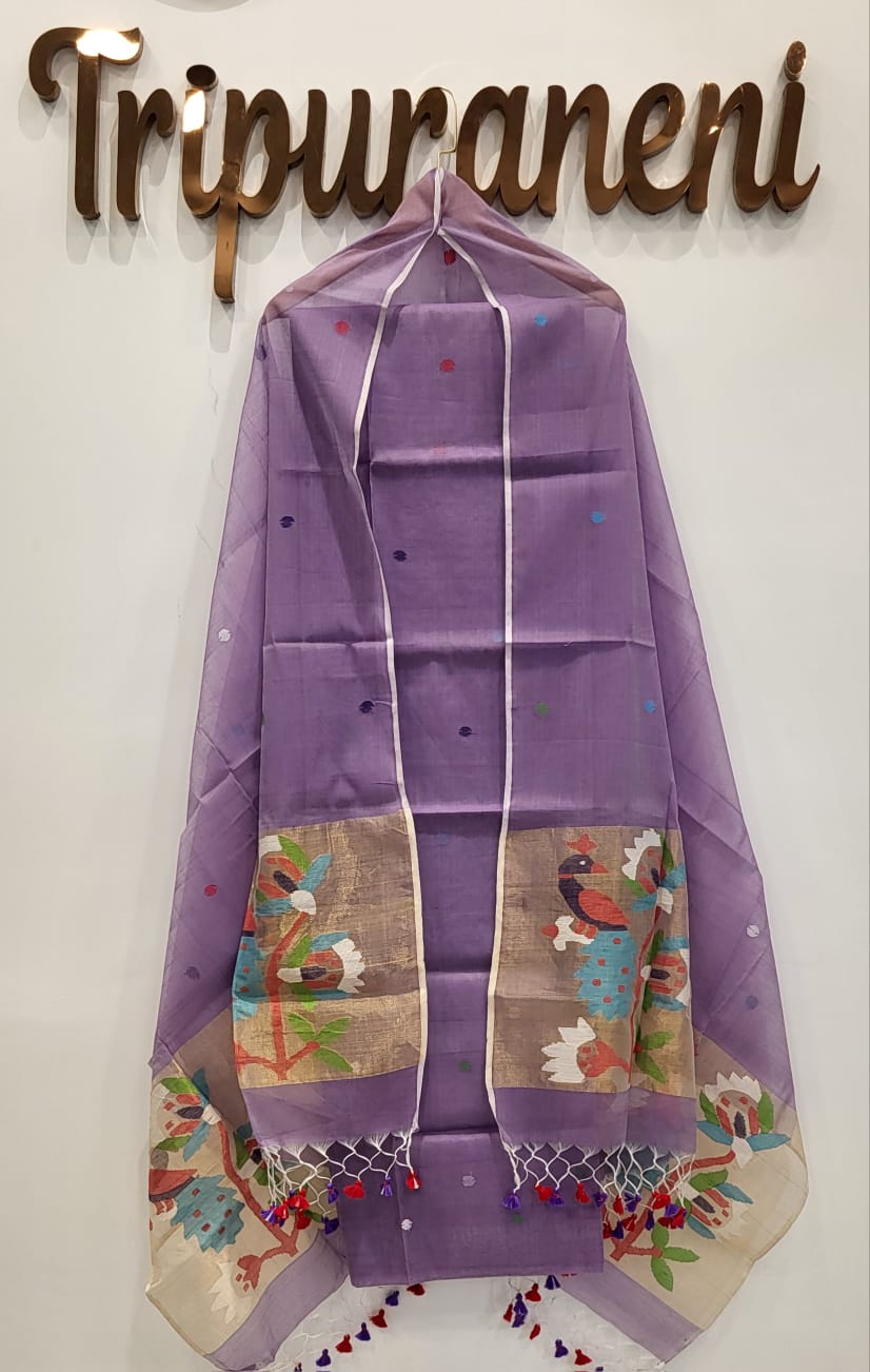 Muslin Jamdhani Handloom 2 peice set