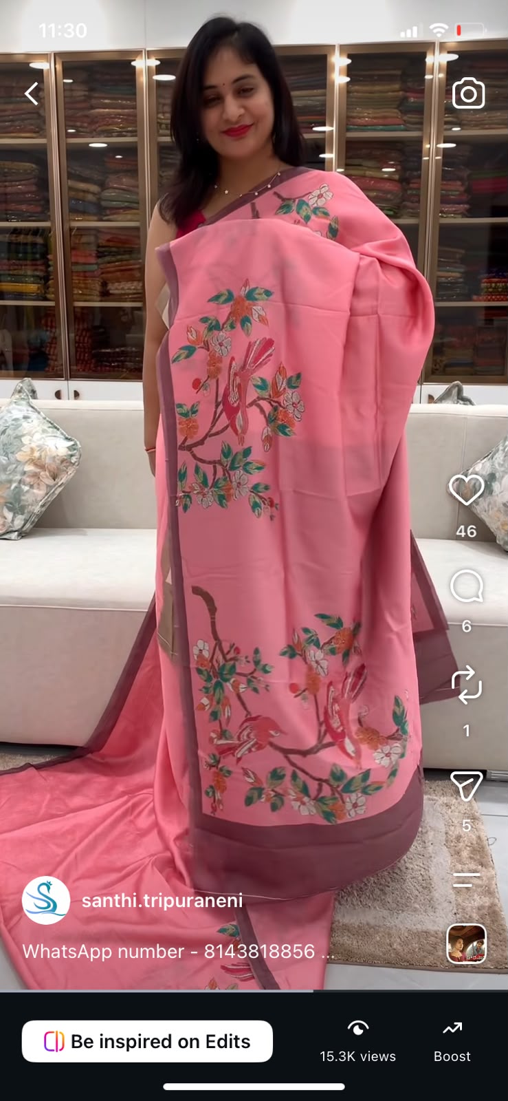 Digital Printed - Soft Tussar Saree