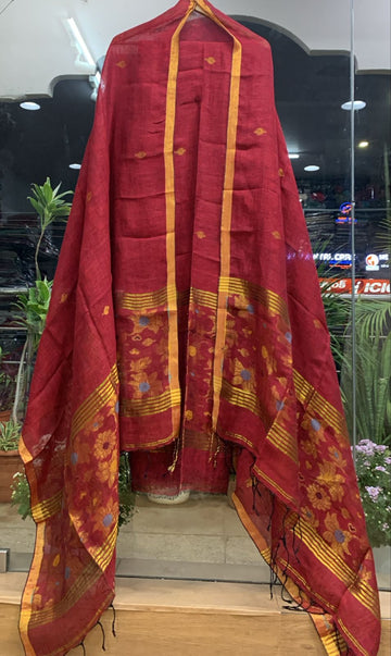 2 Piece Linen Jamdhani Sets