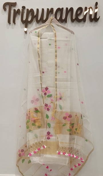 Muslin Jamdhani Handloom 2 peice set
