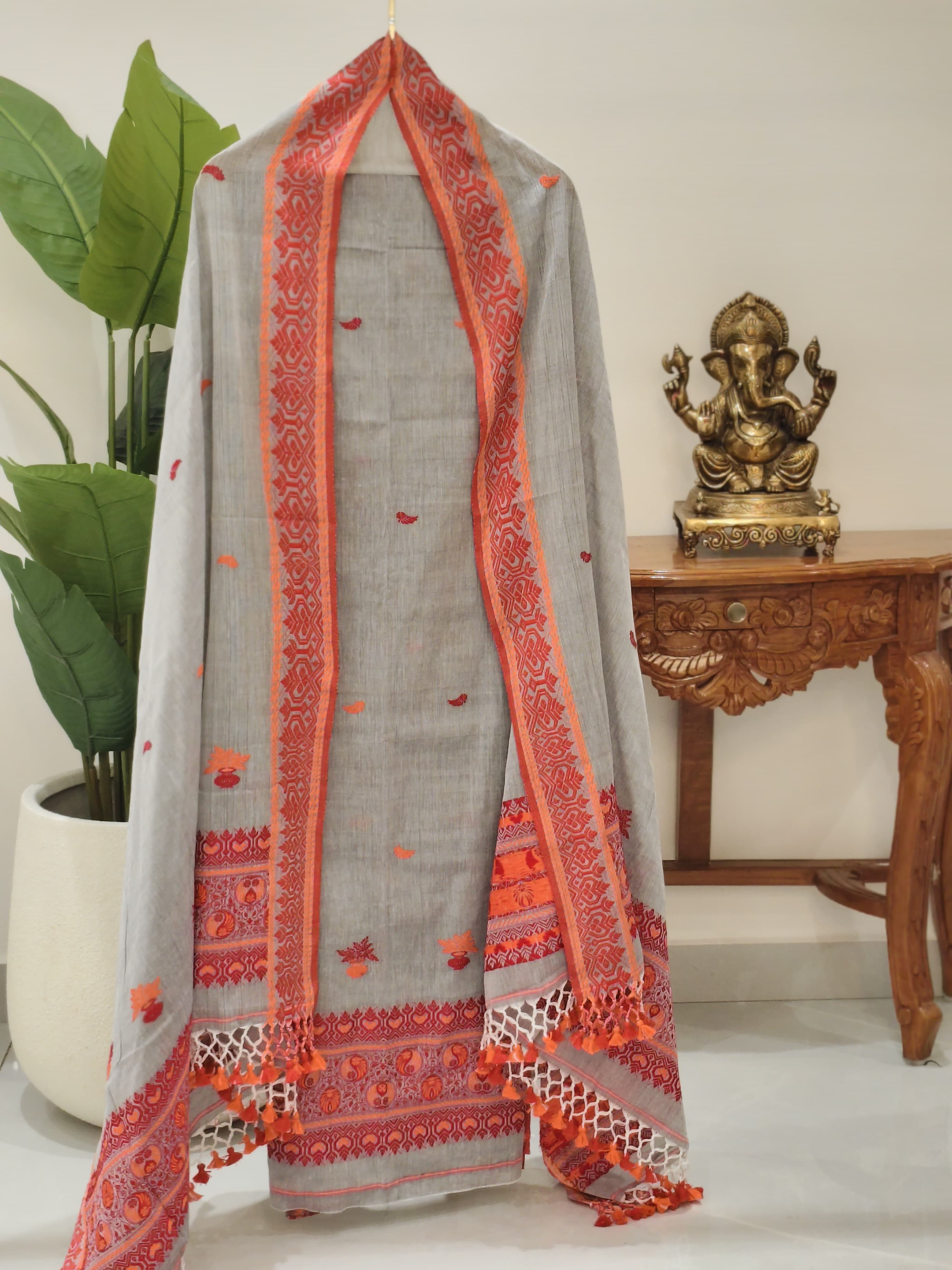 Cotton Jamdani - 2-piece sets