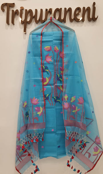 Muslin Jamdhani Handloom 2 peice set