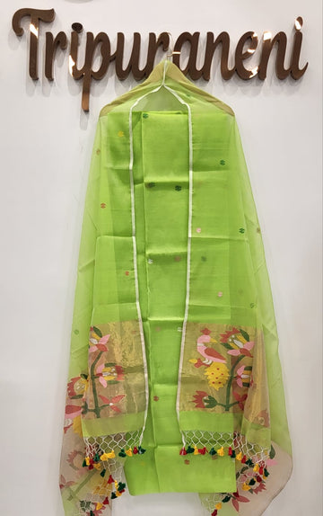 Muslin Jamdhani Handloom 2 peice set