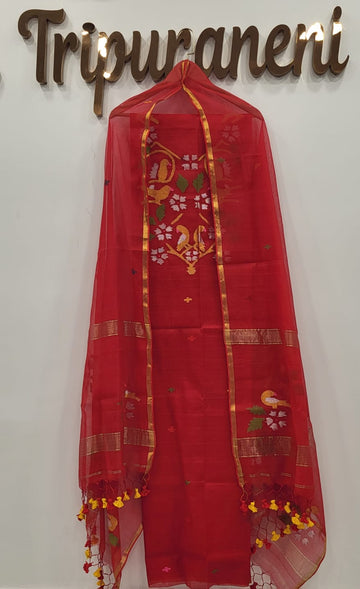 Muslin Jamdhani Handloom 2 peice set