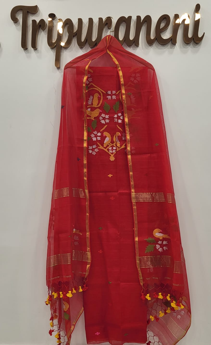 Muslin Jamdhani Handloom 2 peice set