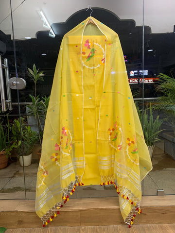 Muslin Jamdhani Handloom 2 peice set